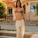 Crinkle Trousers - Ecru