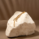 Zirkonia charm - 18k gold plated
